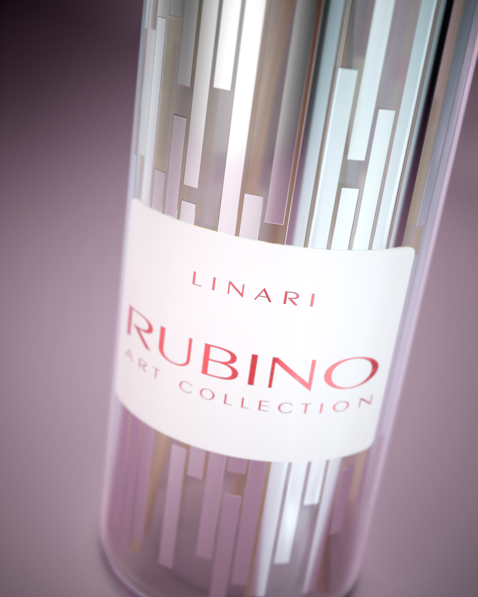 LINARI RUBINO ART Raumduft-Diffusor im silberfarben glänzenden Skyline-Flakon