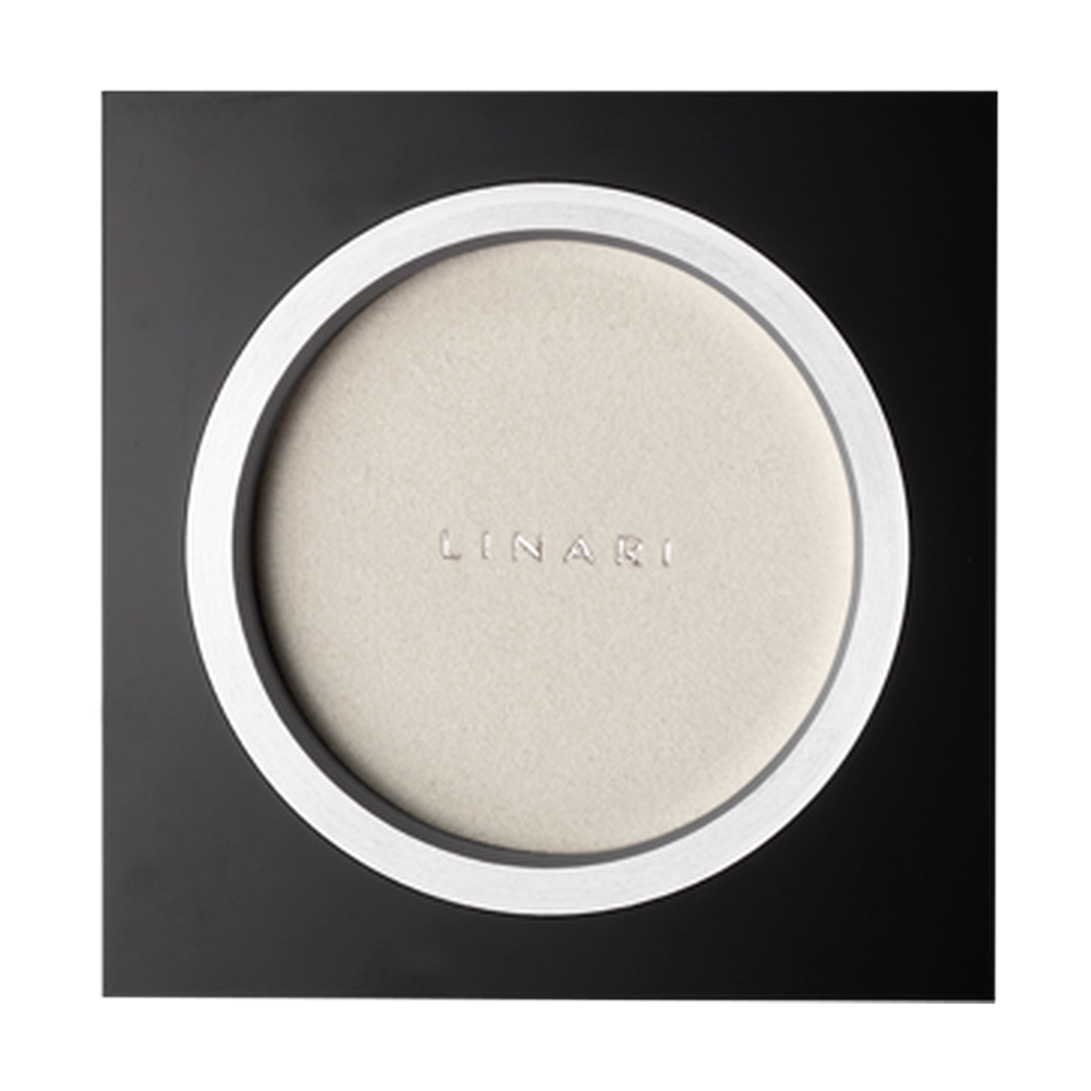 LINARI Raumduft-Diffusor-Base aus tiefschwarzem Acrylglas mit Alcantara-Inlay und Aluminiumring